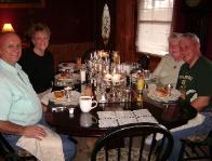 Some happy guests enjoying their candlelight breakfast